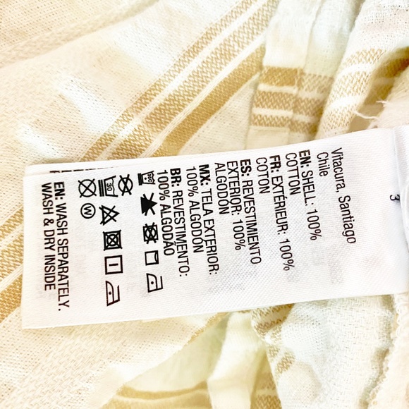 Roxy Wheel & Palms Wide Leg Jumpsuit Cream Stripe - Picture 14 of 14